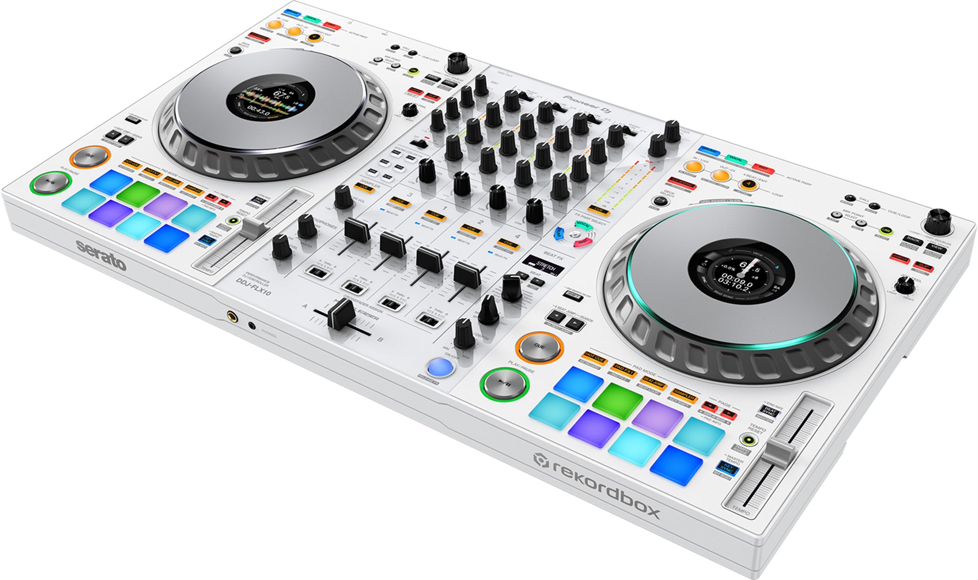 Pioneer DJ DDJ-FLX10 4-Channel Professional DJ Controller - White