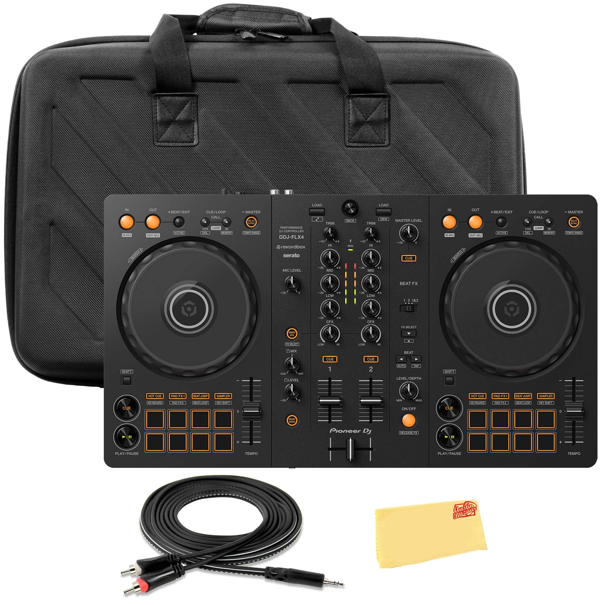 Pioneer DJ DDJ-FLX4 2-Channel DJ Controller w/ Case
