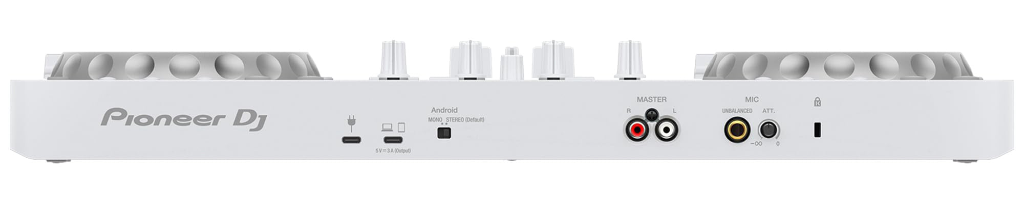 Pioneer DJ DDJ-FLX4 2-Channel DJ Controller - White w/ Laptop Stand