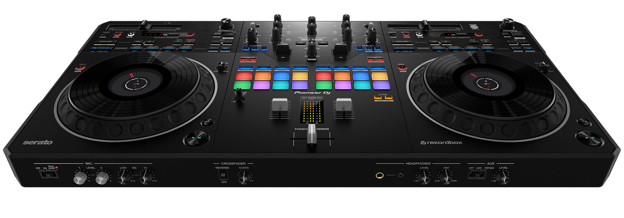 Pioneer DDJ-REV5 Scratch-Style 2-Channel Professional DJ Controller w/ Laptop Stand