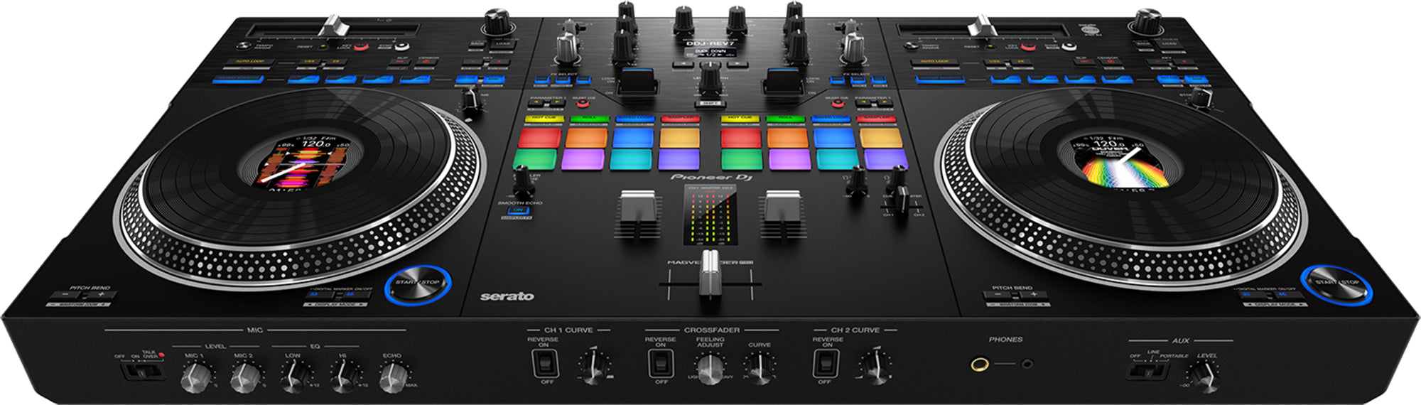 Pioneer DDJ-REV7 Scratch-Style 2-Channel Professional DJ Controller w/ Case