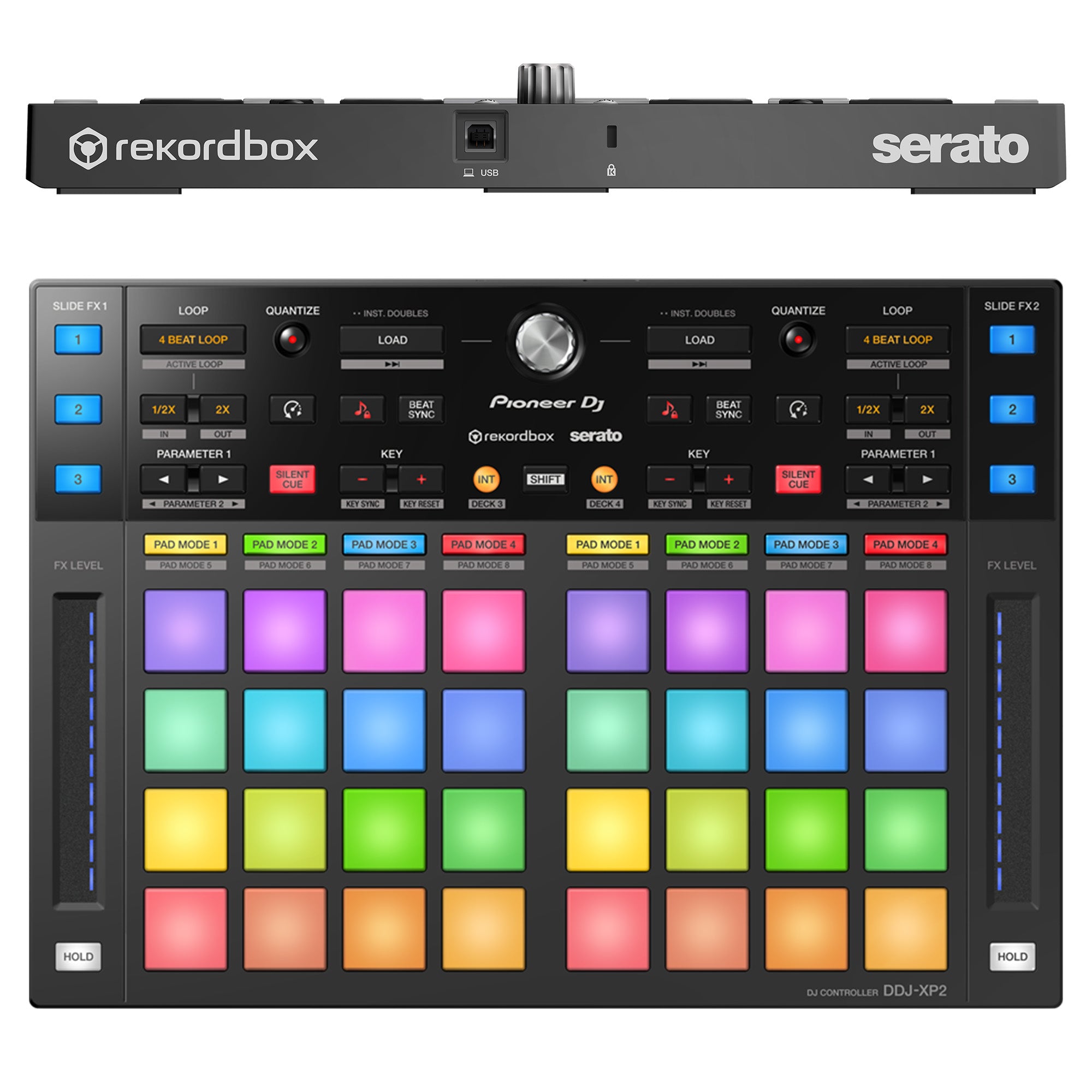 Pioneer DJ DDJ-XP2 Sub-Controller for Rekordbox & Serato DJ Pro