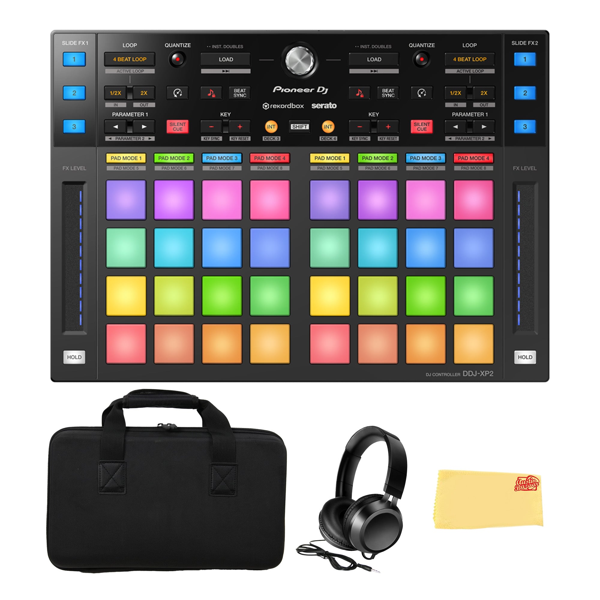 Pioneer DJ DDJ-XP2 Sub-Controller for Rekordbox & Serato DJ Pro w/ Case
