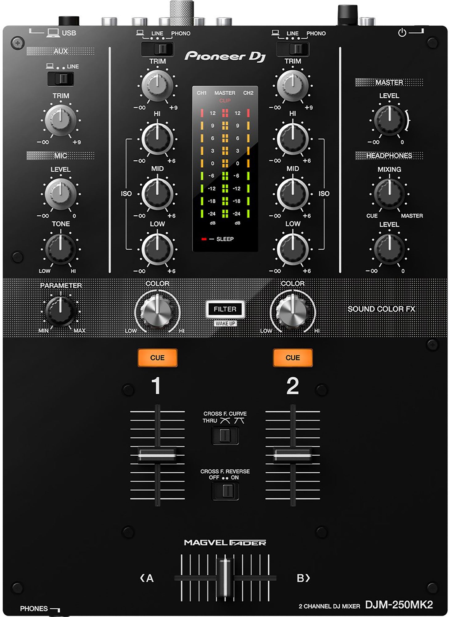 Pioneer DJM-250MK2 2-Channel DJ Mixer