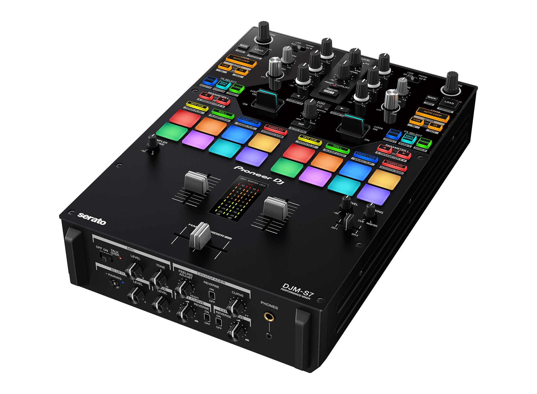 Pioneer DJ DJM-S7 Scratch-Style Performance DJ Mixer w/ Stand