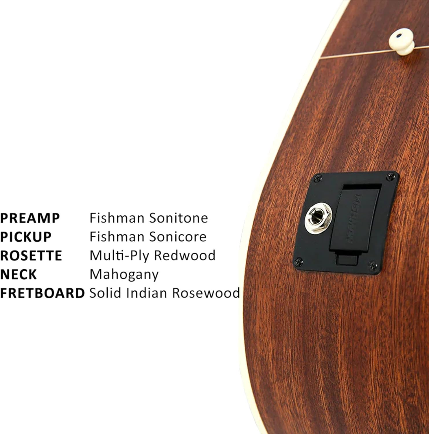 Parkwood S26GT Dreadnought Body Semi Acoustic Guitar - Natural