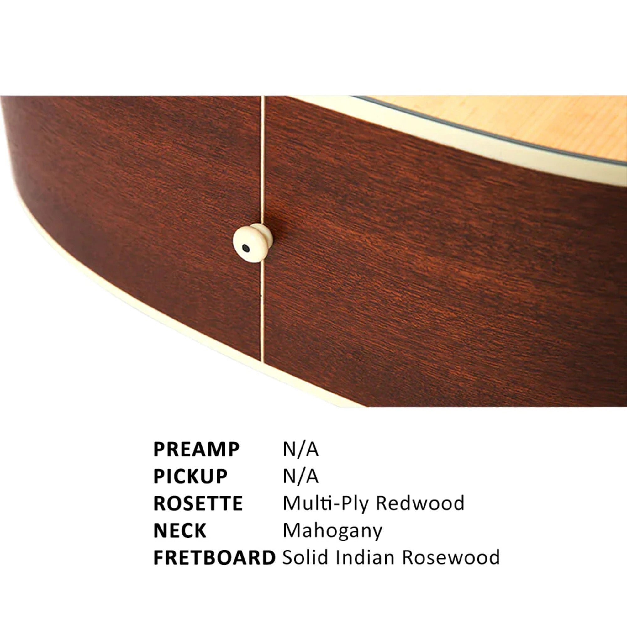 Parkwood S61 Dreadnought Body Acoustic Guitar - Natural