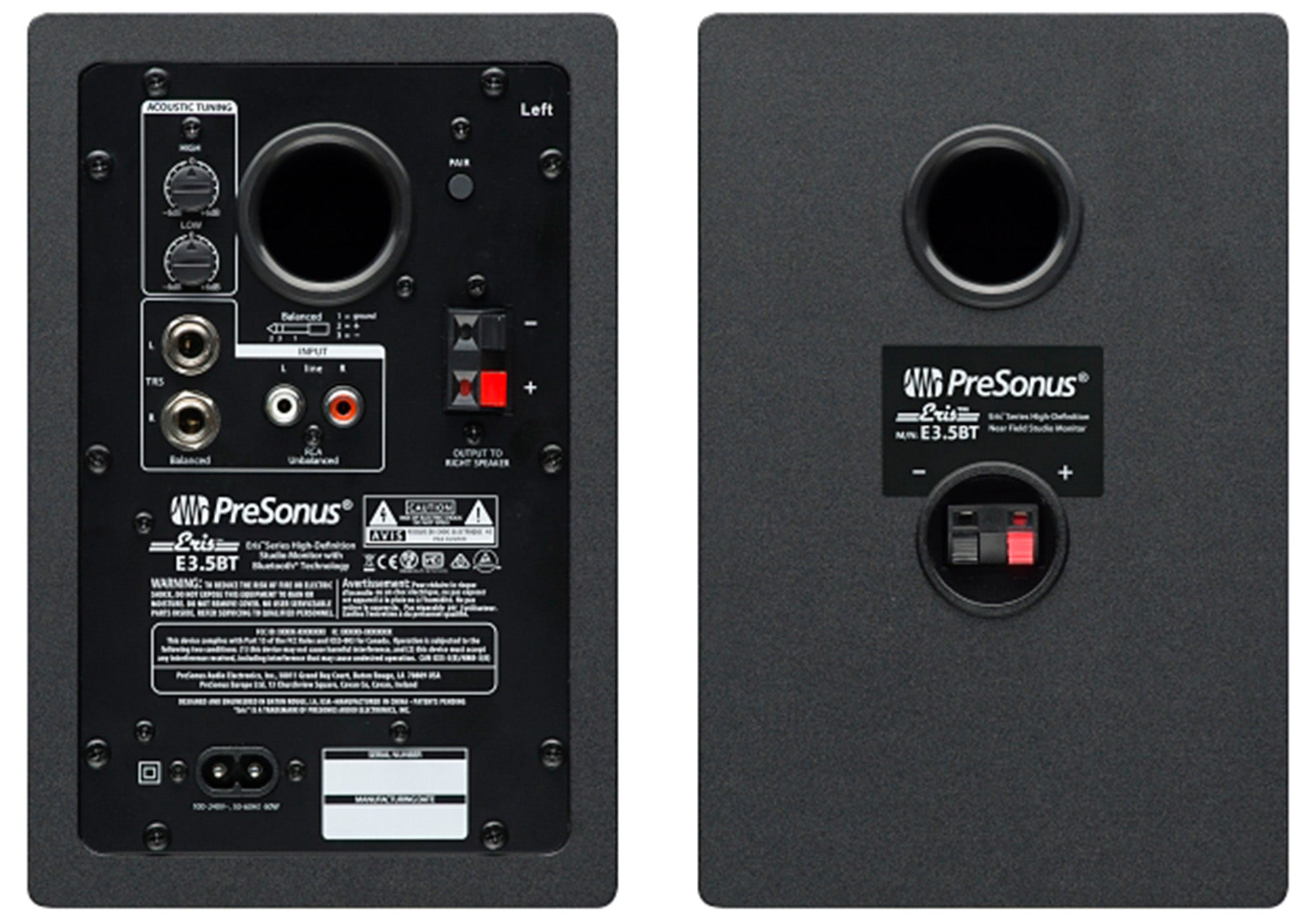 PreSonus Eris E3.5 BT Bluetooth Studio Monitor Pair w/ Cables