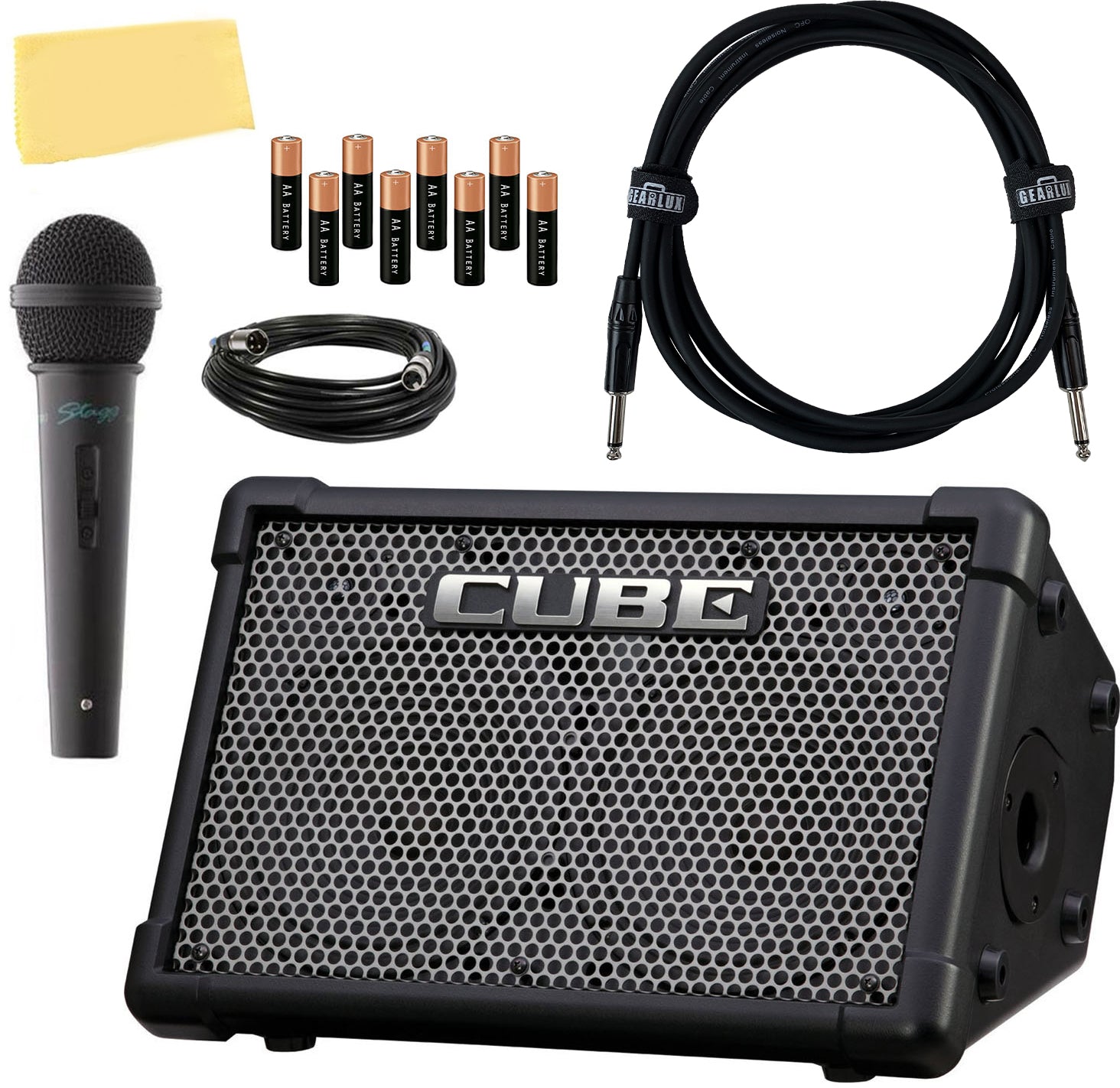 Roland Cube Street EX 4-Channel 50-Watt Battery-Powered Amplifier w/ Microphone