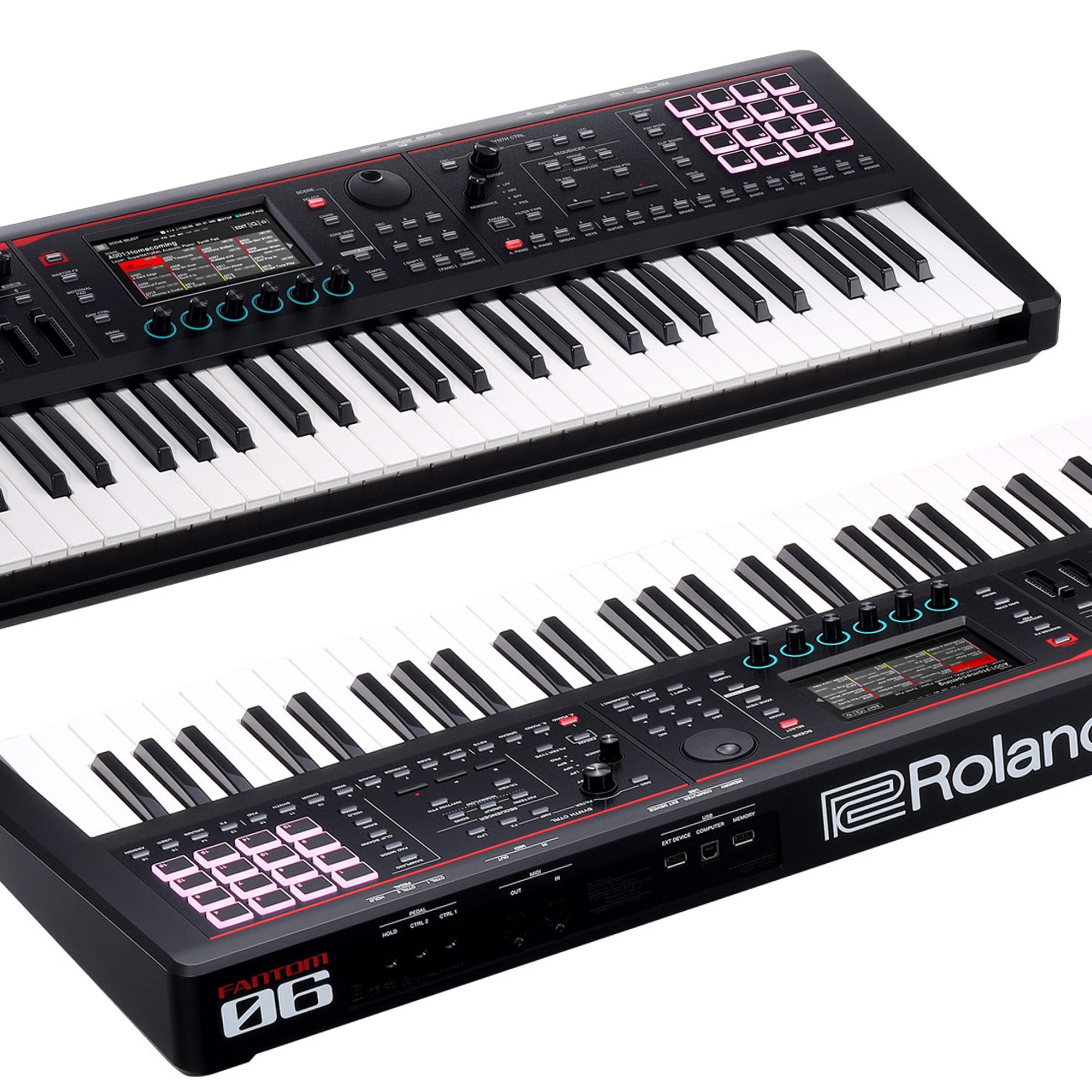 Roland Fantom-06 61-Key Synthesizer Keyboard w/ Sustain Pedal
