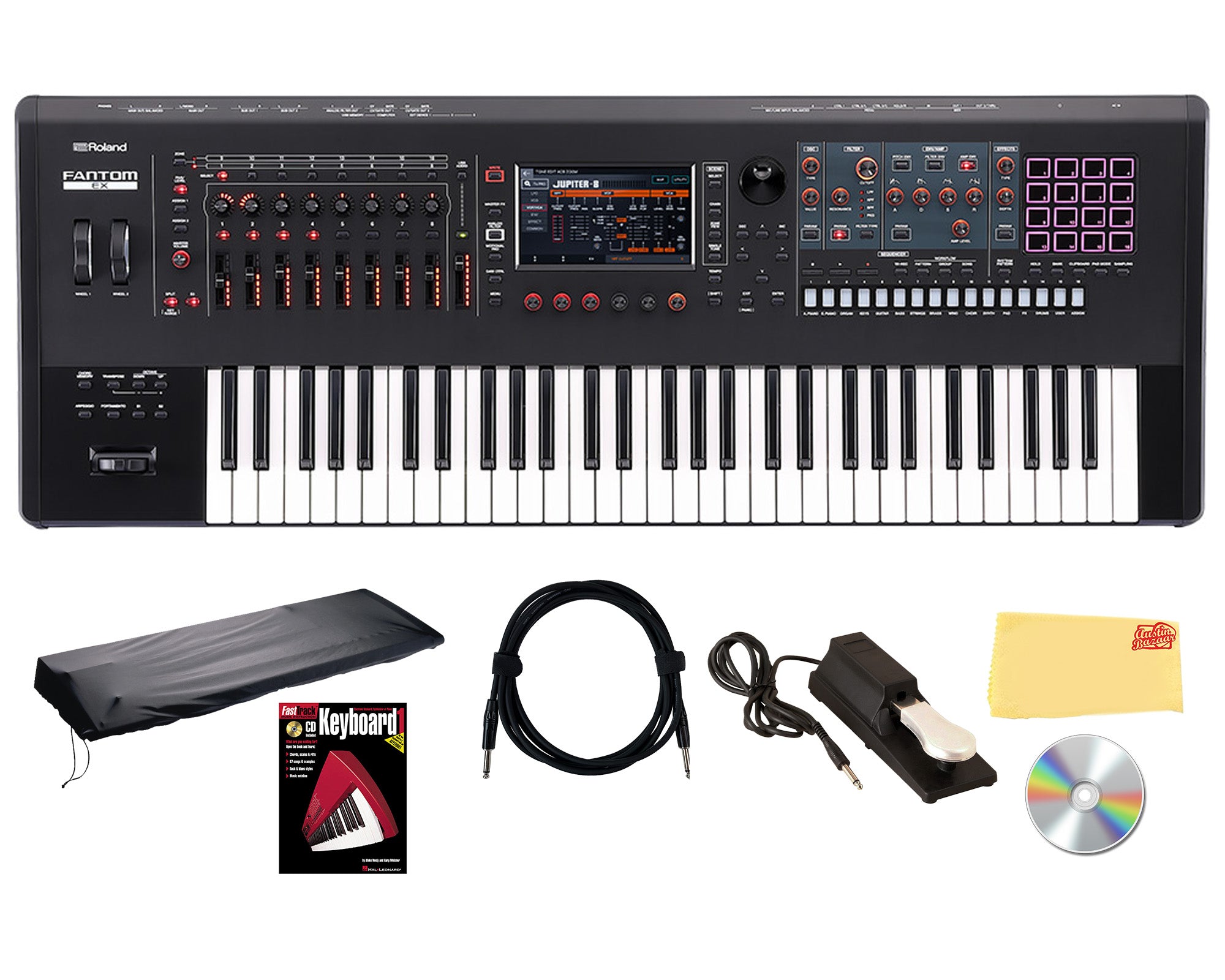 Roland Fantom 6 EX 61-Key Workstation Keyboard Synthesizer w/ Sustain Pedal