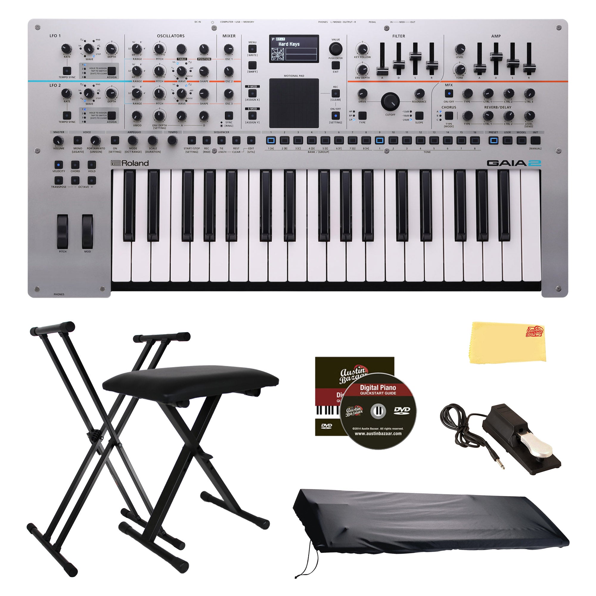 Roland GAIA 2 Synthesizer w/ Adjustable Stand