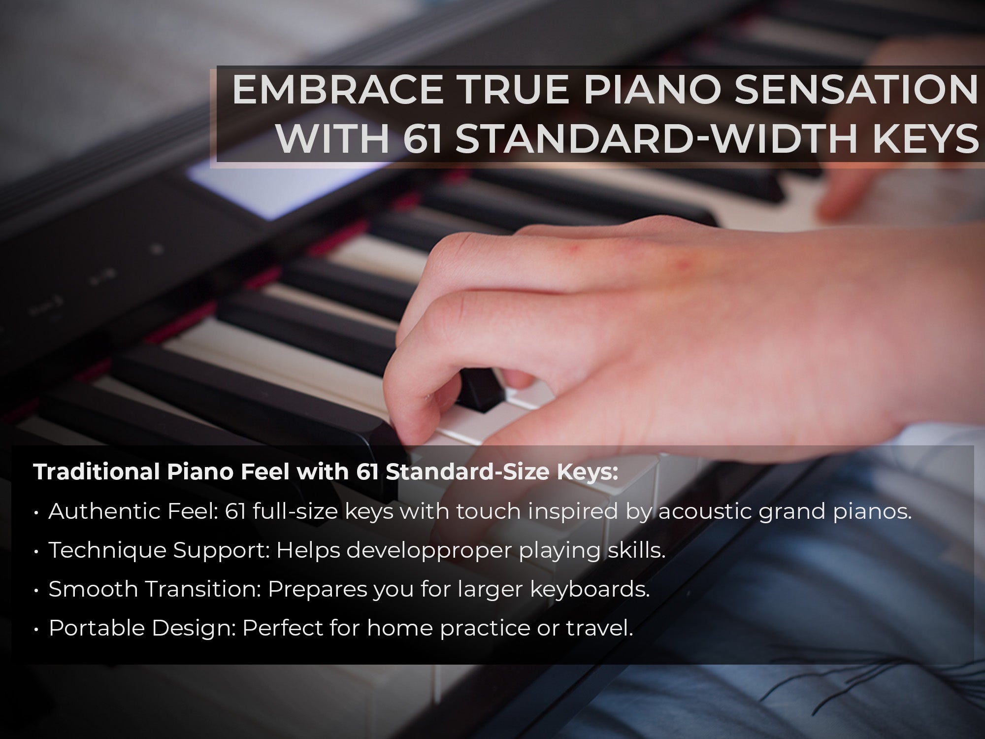 Roland GO:PIANO 61-Key Digital Piano w/ Adjustable Stand