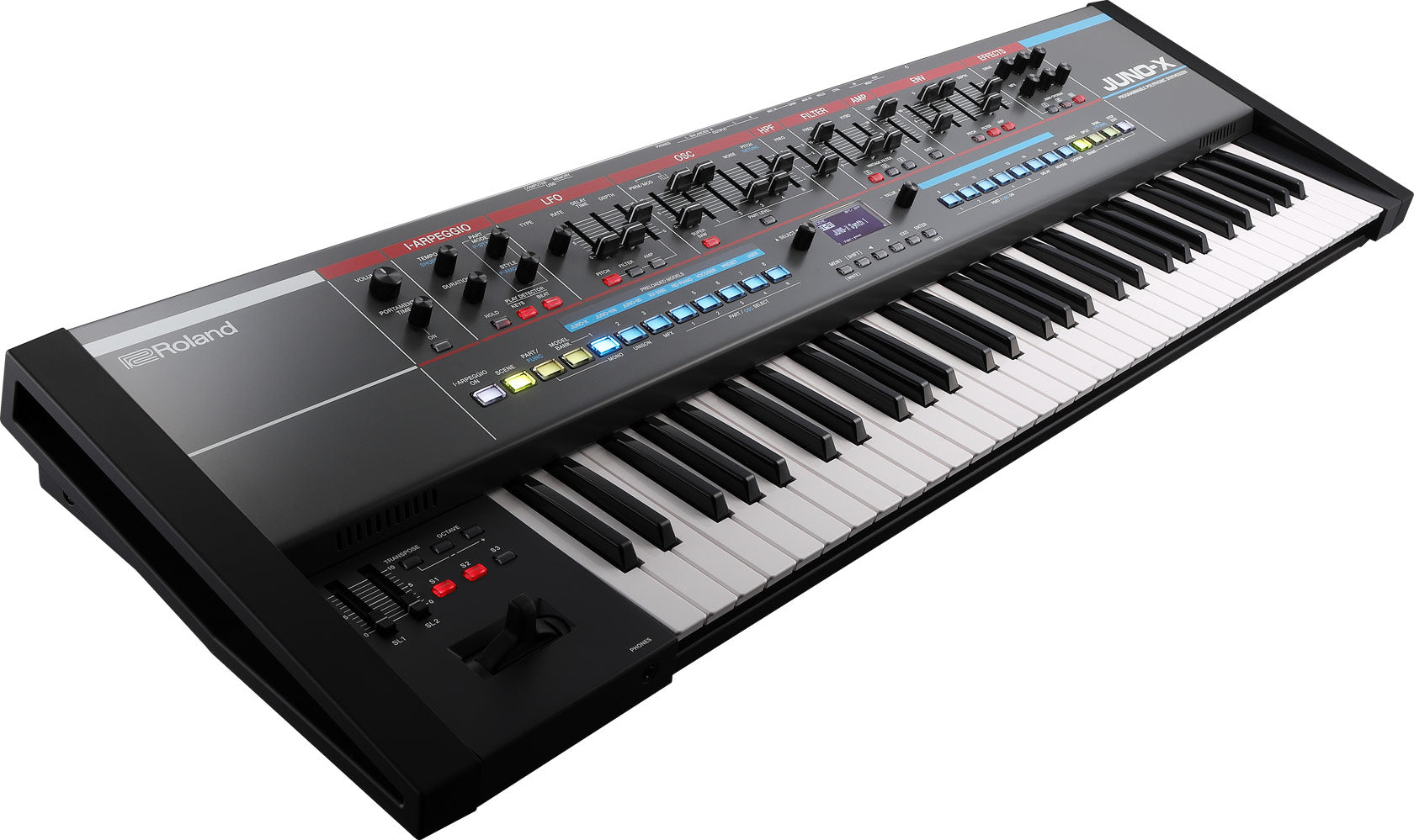 Roland Juno-X 61-Key Programmable Polyphonic Keyboard Synthesizer w/ Roland DP-10 Damper Pedal