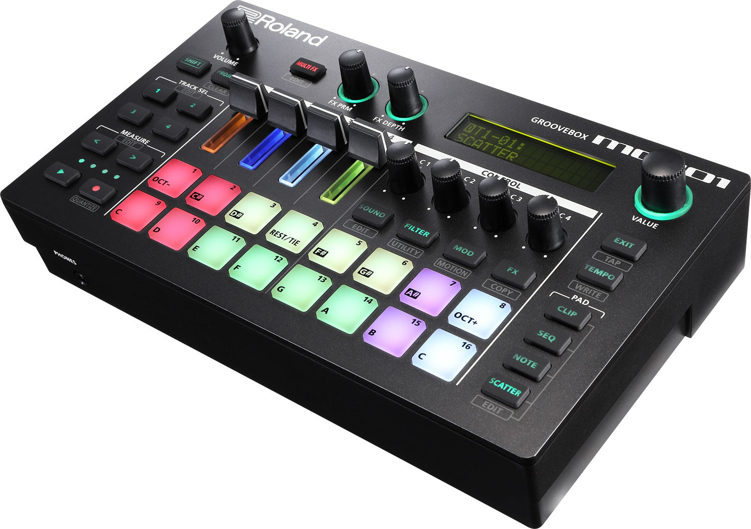 Roland MC-101 Groovebox Compact Music Production Workstation