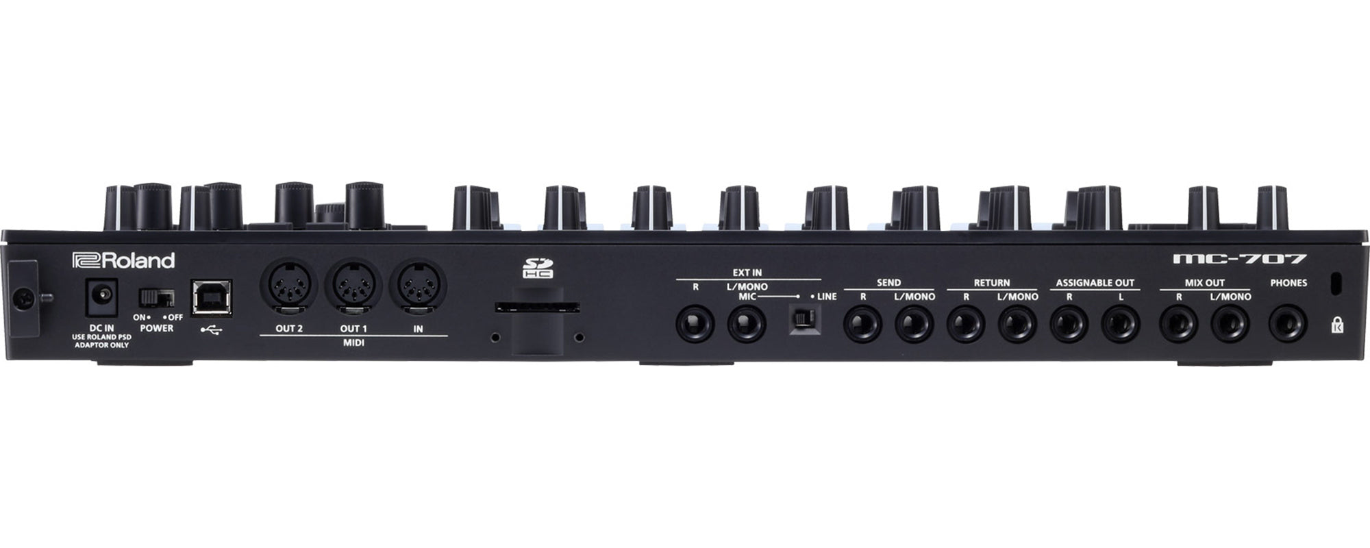 Roland MC-707 Groovebox Professional Music Production Workstation w/ Instrument Cable