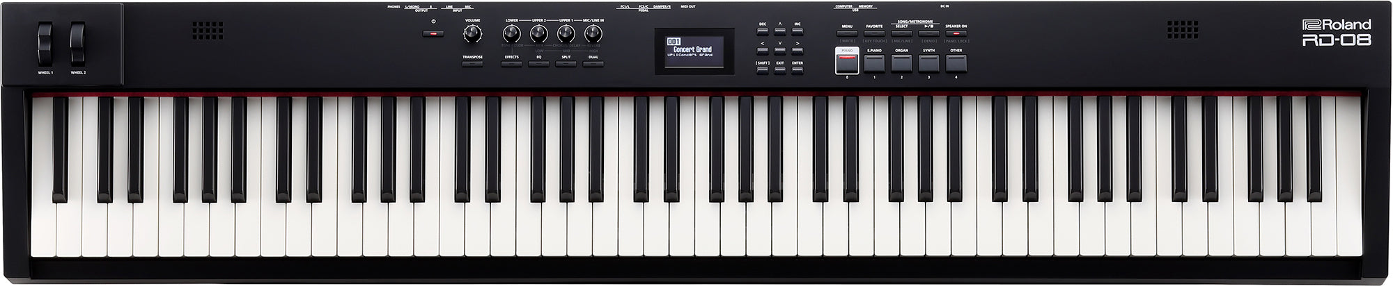 Roland RD-08 Professional Stage Piano w/ Adjustable Stand