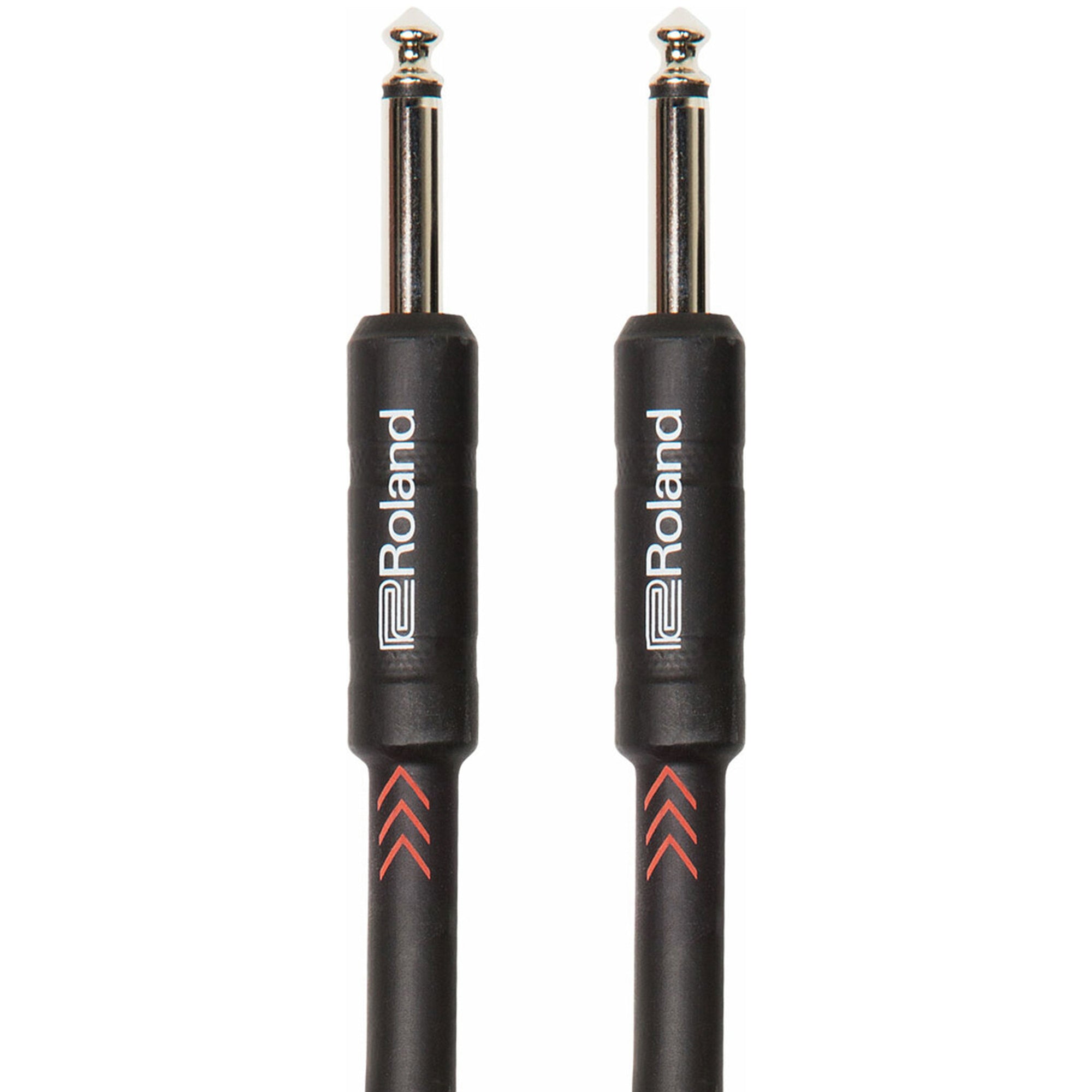Roland 20-Foot Instrument Cable, Straight-Straight, Black Series - 2 Pack w/ Picks