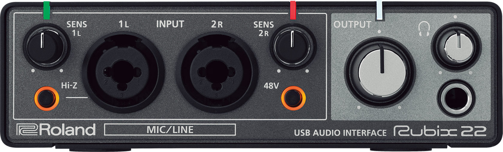 Roland RUBIX22 2-In 2-Out USB Audio Interface w/ Instrument Cable