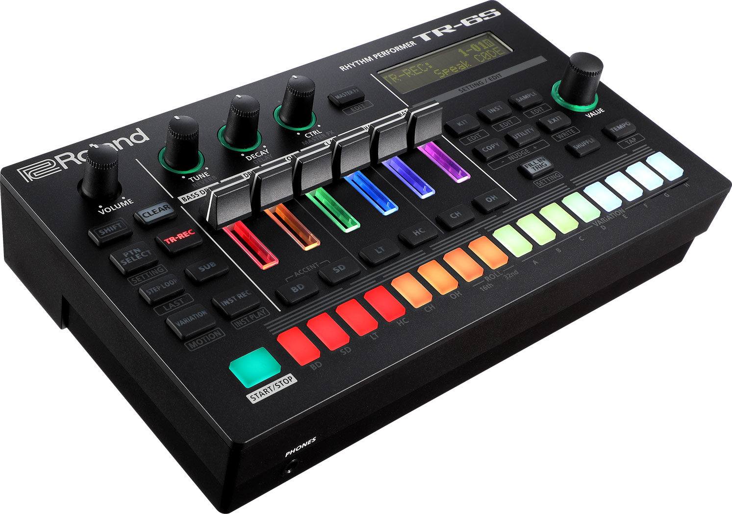 Roland TR-6S Rhythm Performer Compact Drum Machine w/ Stereo Breakout Cable