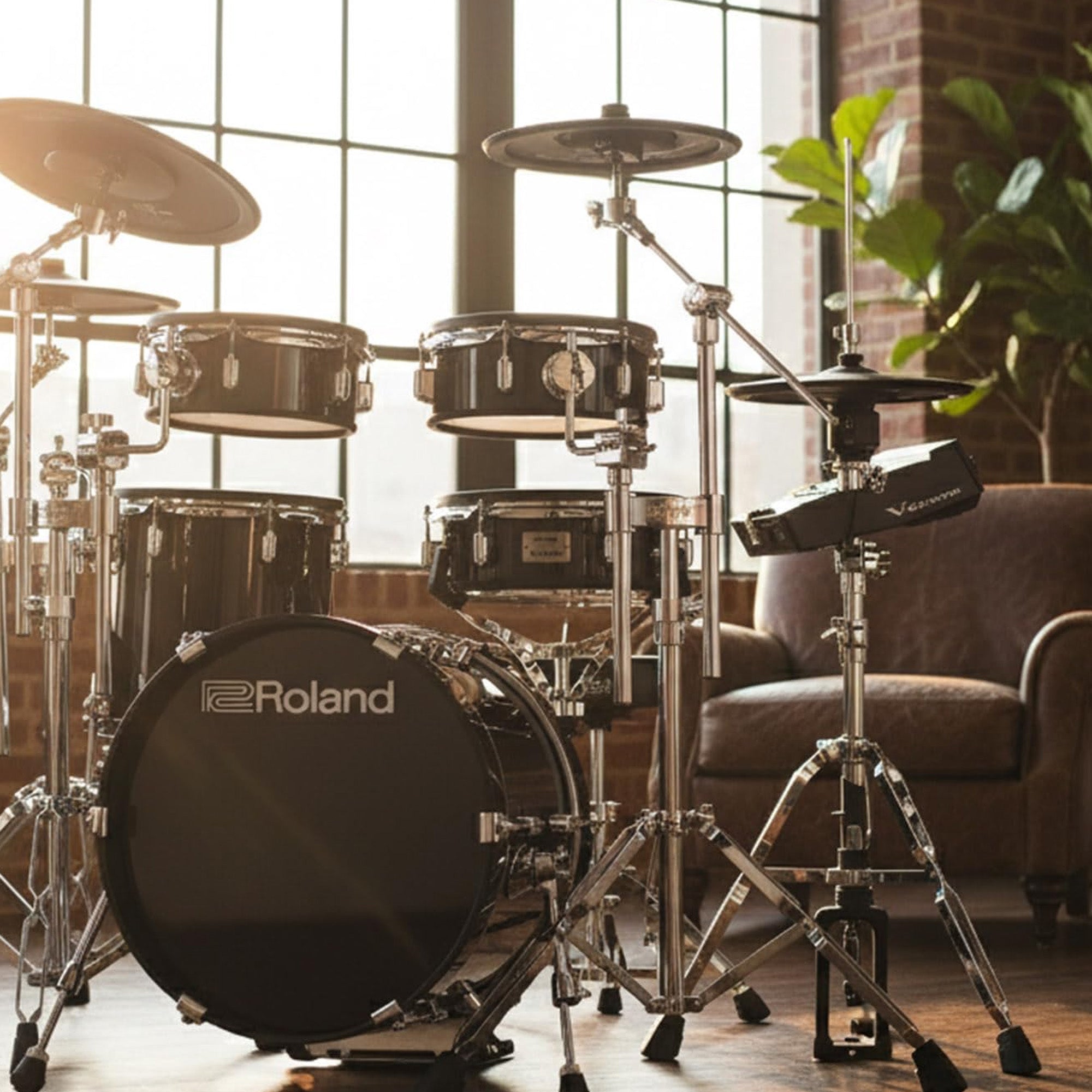 Roland VAD316 V-Drums Acoustic Design Electronic Drum Kit w/ Drum Throne