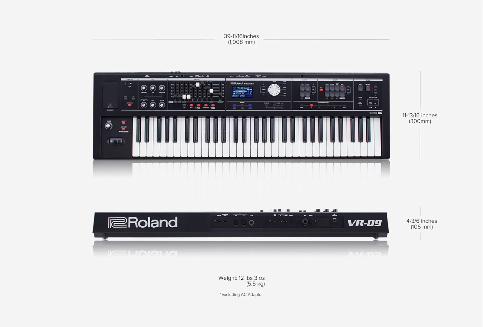 Roland V-Combo VR-09-B Live Performance Keyboard