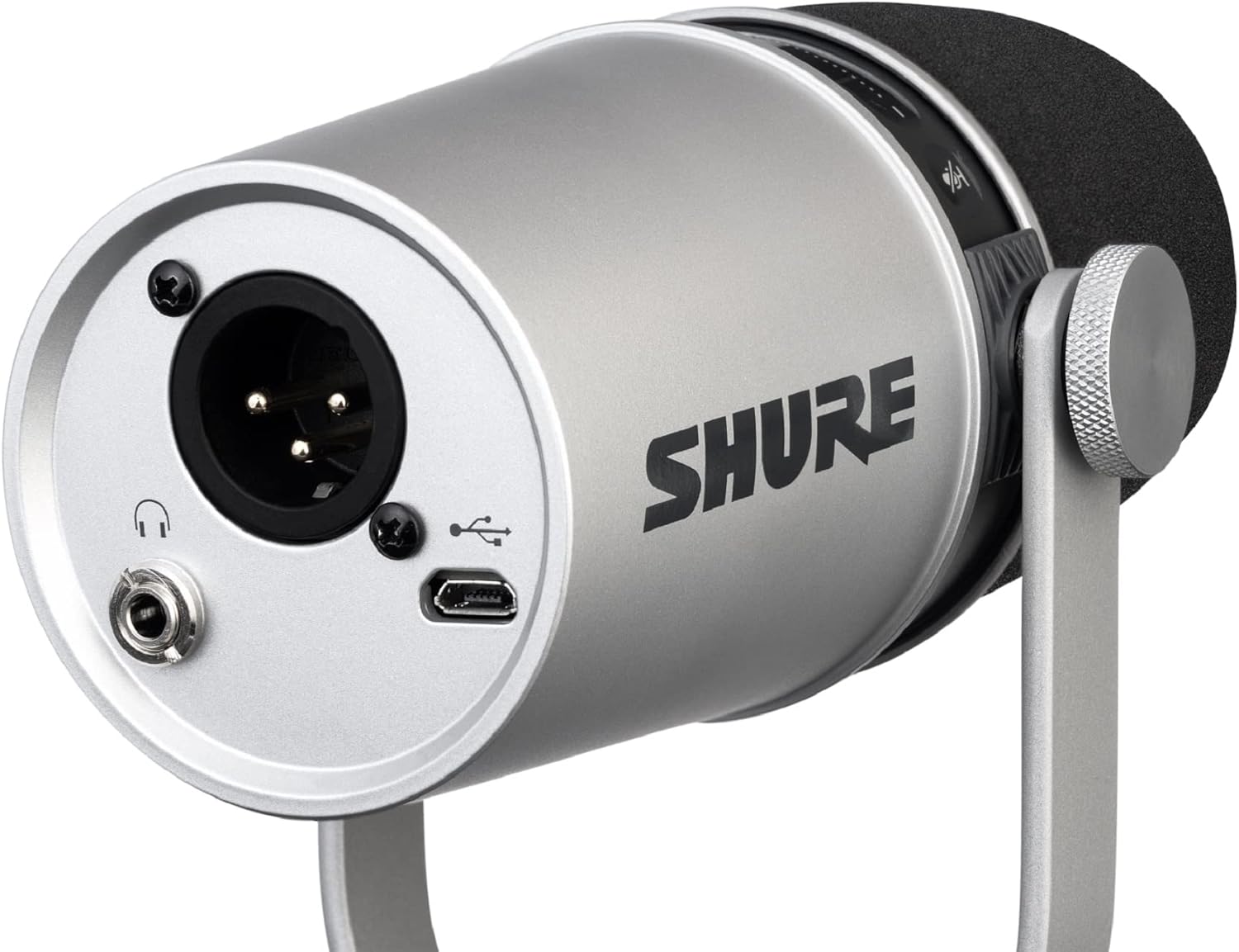 Shure MV7-S Podcast Microphone - Silver