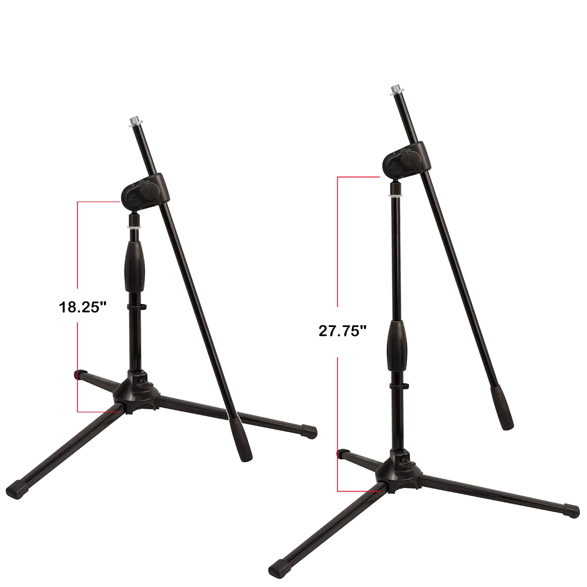 Ultimate Support MC-40B Pro Short Microphone Boom Stand - 2 Pack w/ XLR Cables