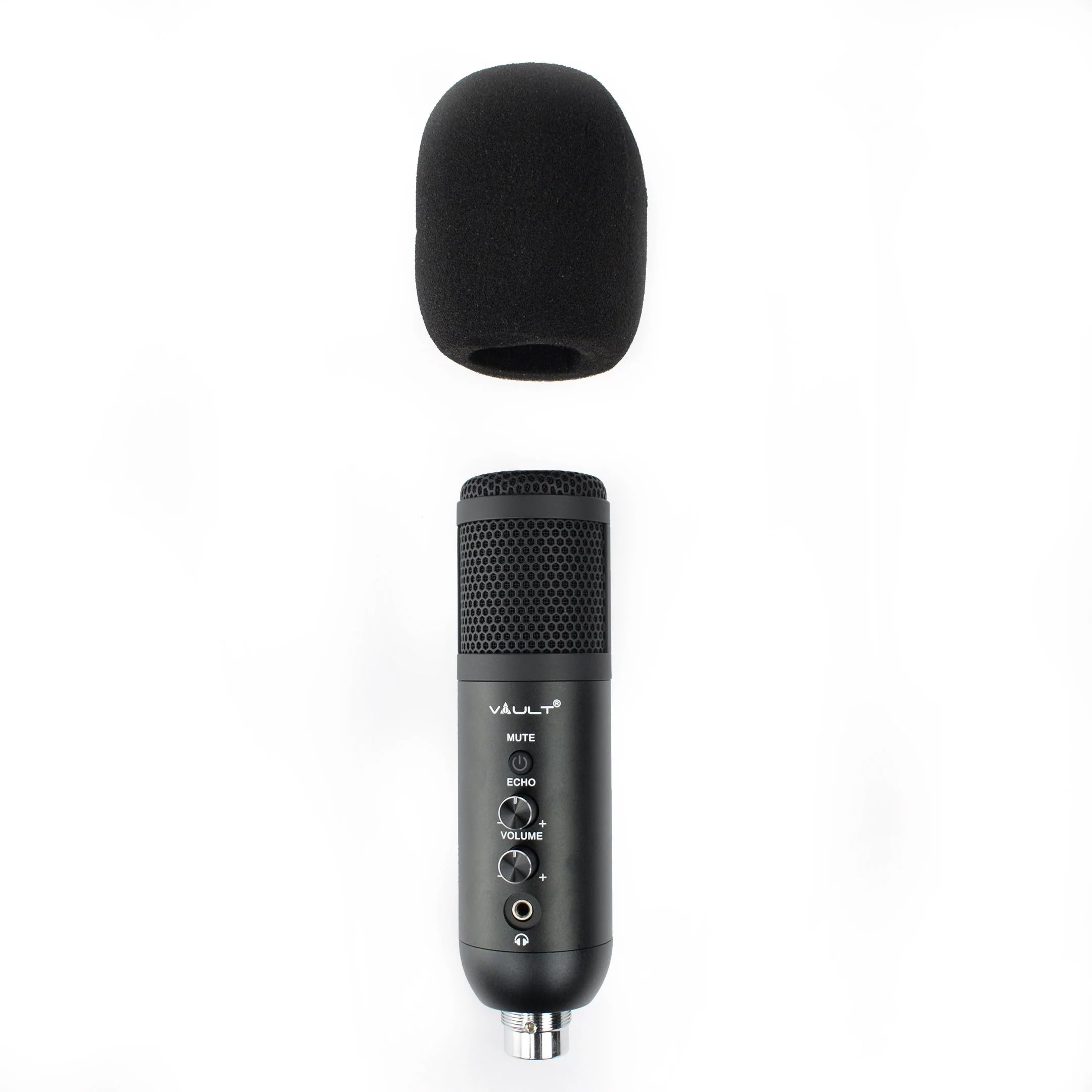 Vault EM-200N Condenser Microphone with Tabletop Tripod Stand