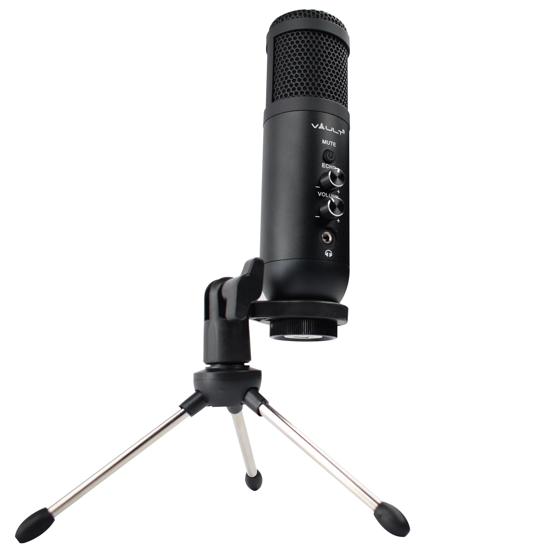 Vault EM-200N Condenser Microphone with Tabletop Tripod Stand