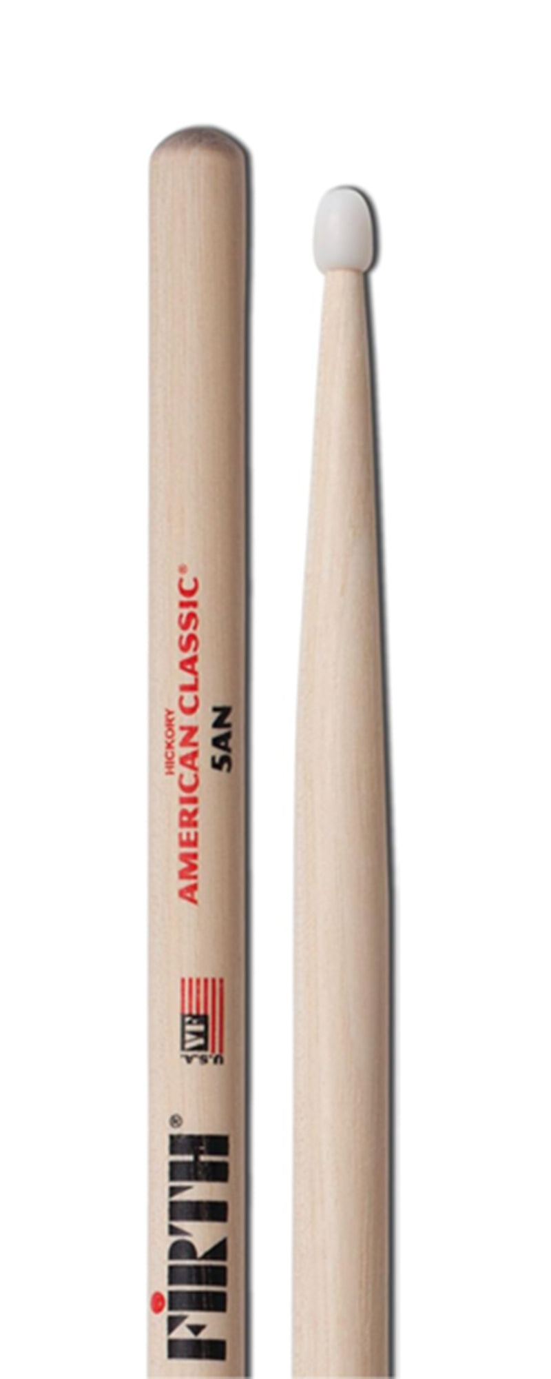 Vic Firth American Classic 5A Nylon Tip Drumsticks - 12 Pack w/ Austin Bazaar Polishing Cloth