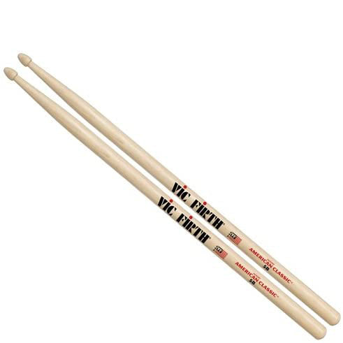 Vic Firth American Classic 5B Drumsticks - 6 Pack w/ Polishing Cloth