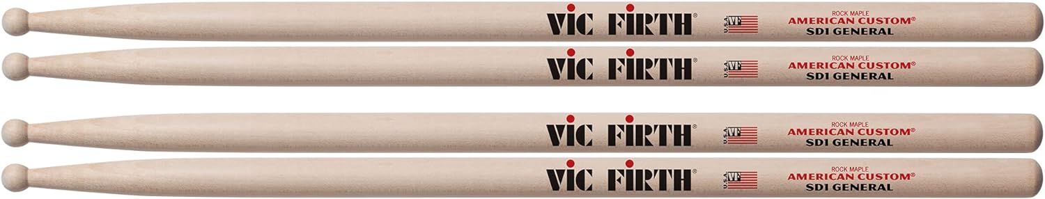 Vic Firth American Custom SD1 General Drumsticks - 2 Pack