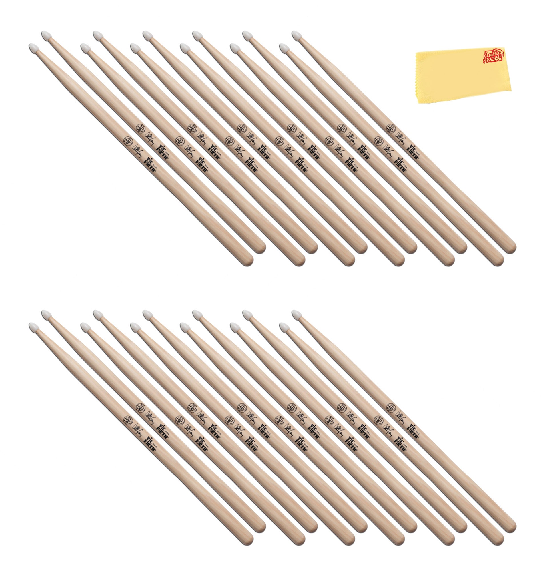 Vic Firth SDCN Signature Series Danny Carey Nylon Tip Drumsticks - 12 Pack