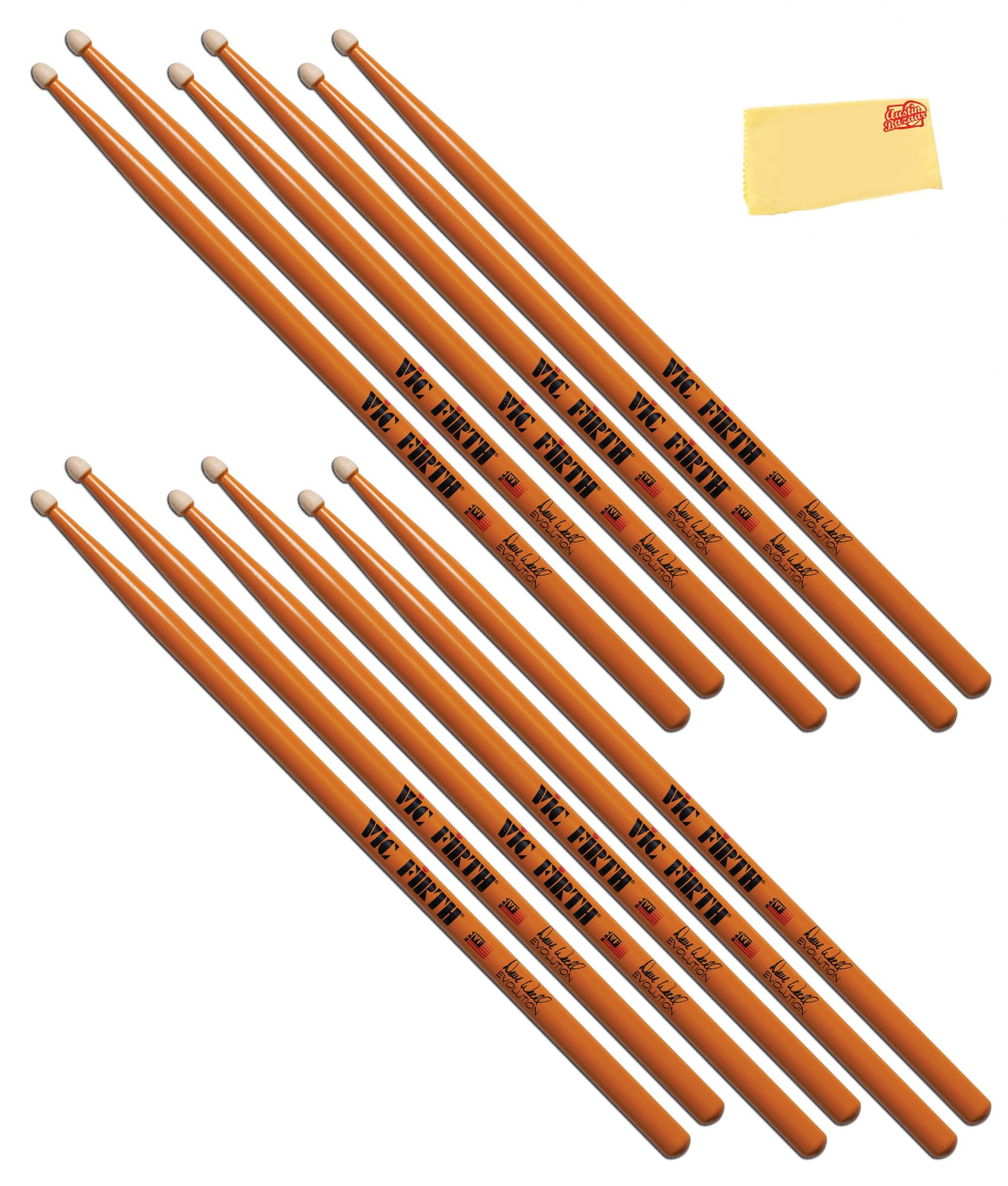Vic Firth SDW2 Signature Series Dave Weckl Evolution Drumsticks - 6 Pack