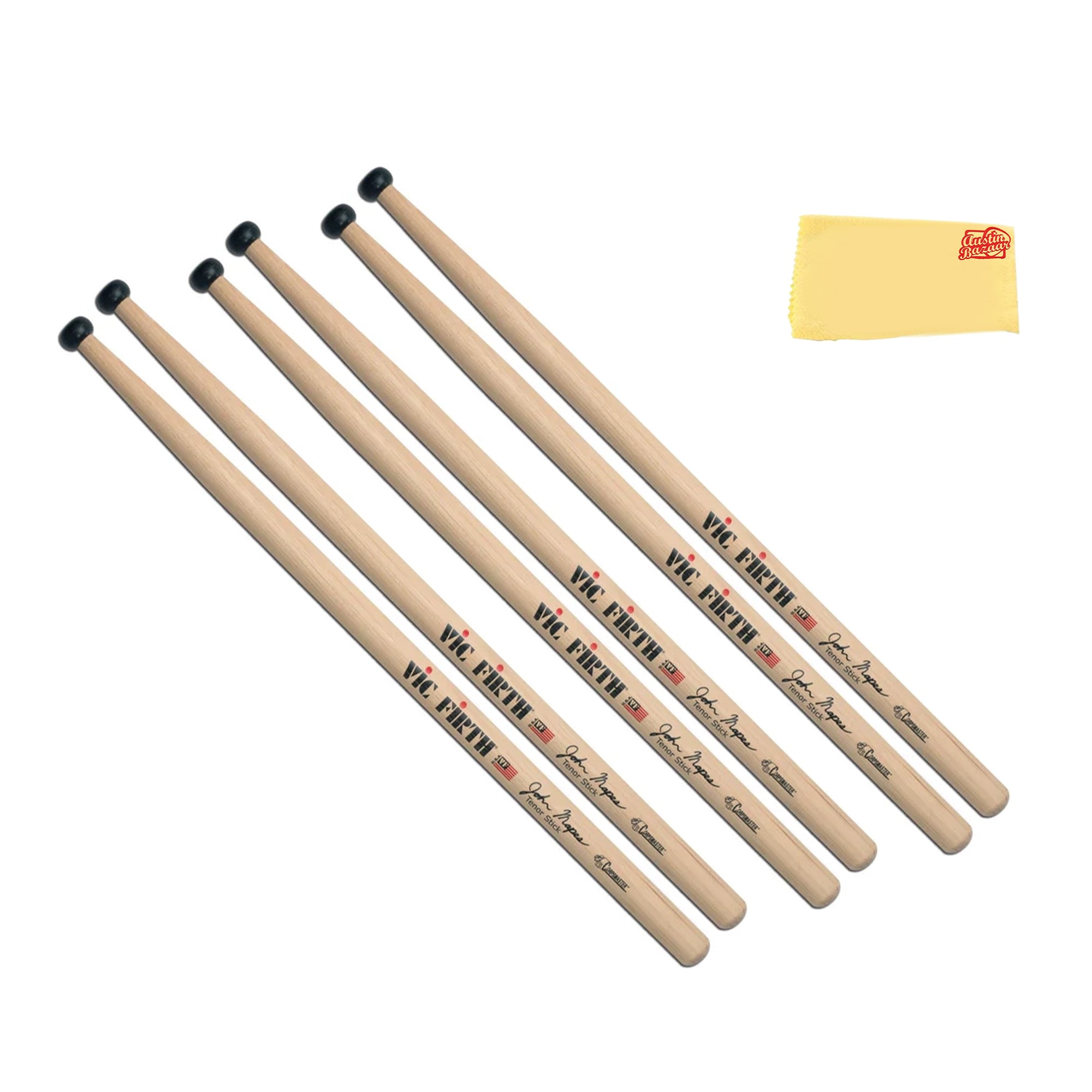Vic Firth SMAPTS Corpsmaster Multi-Tenor John Mapes Tenor Drumsticks - 3 Pack