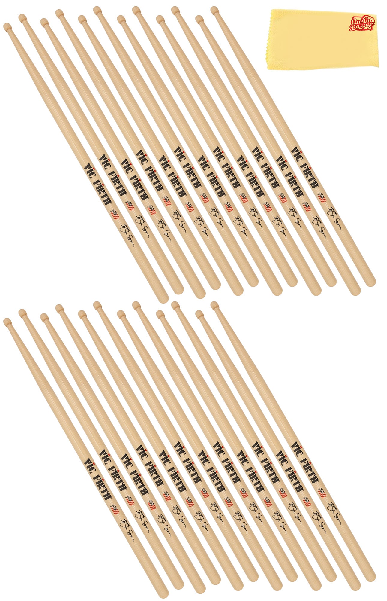 Vic Firth SSOA Signature Series Ash Soan Drumsticks - 12 Pack