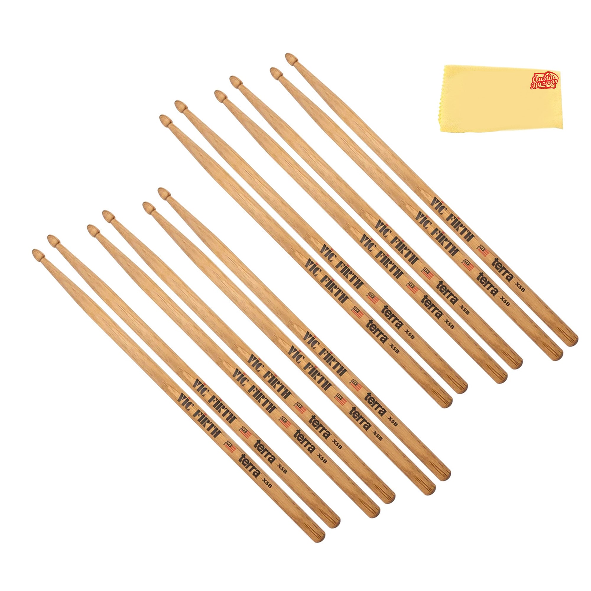Vic Firth American Classic X5BT Terra Series Drumsticks - 6 Pack