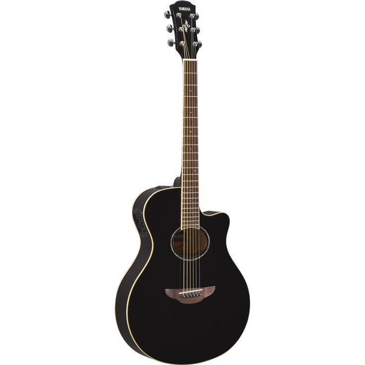 Yamaha APX600 Thin Body Acoustic-Electric Guitar - Black w/ Hard Case