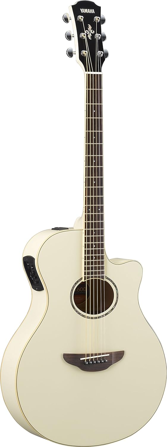 Yamaha APX600 Thin Body Acoustic-Electric Guitar - Vintage White