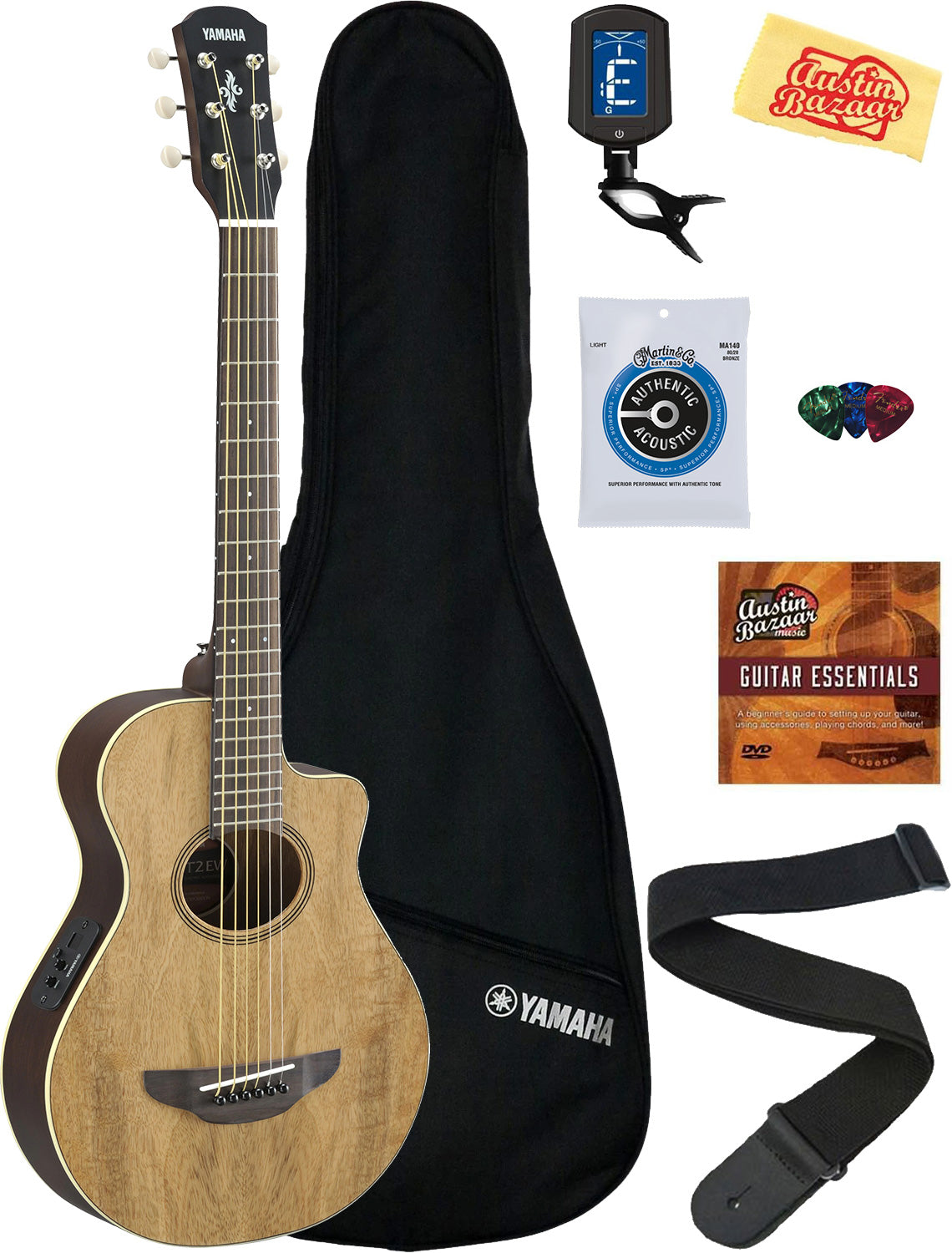 Yamaha APXT2EW 3/4-Size Acoustic-Electric Guitar - Natural w/ Gig Bag