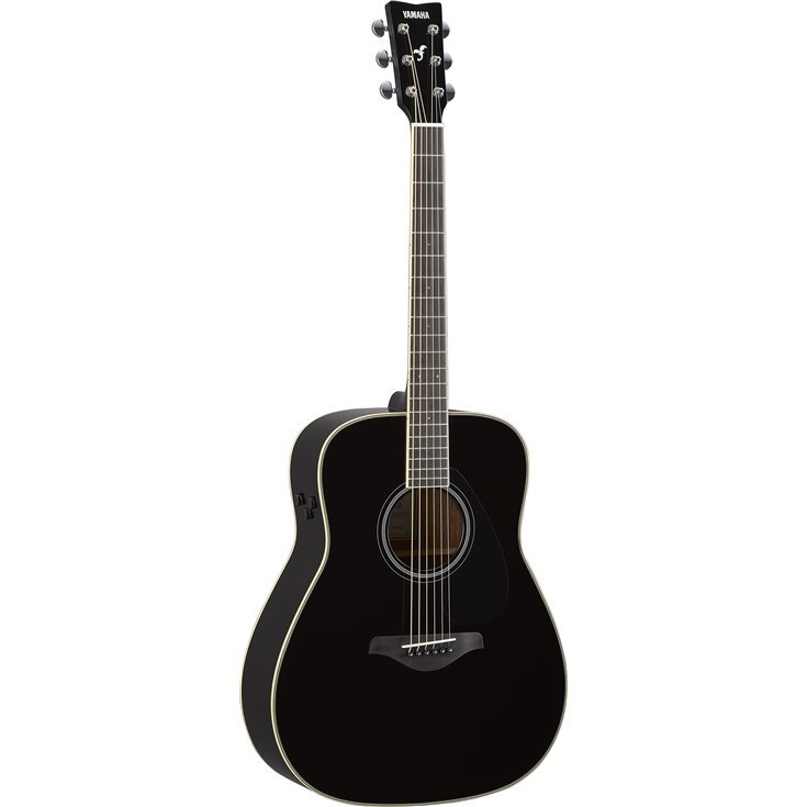 Yamaha FG-TA TransAcoustic Acoustic-Electric Guitar - Black w/ Gig Bag