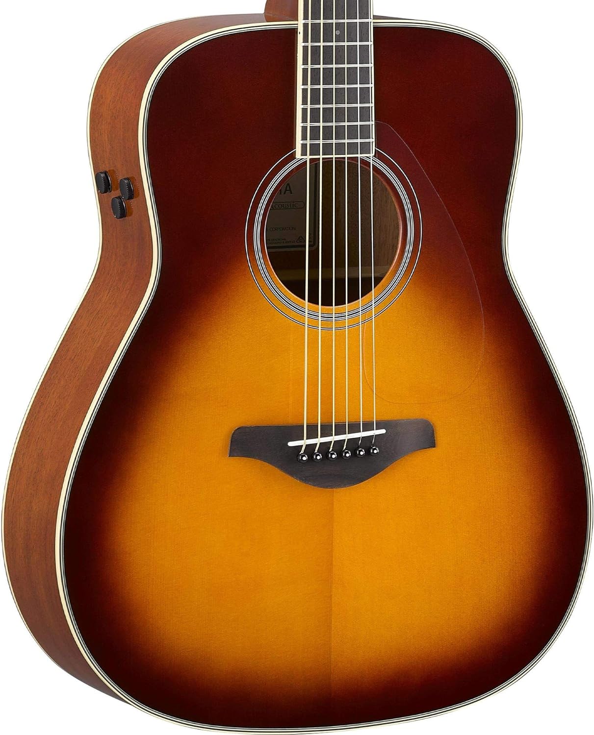 Yamaha FG-TA TransAcoustic Acoustic-Electric Guitar - Brown Sunburst