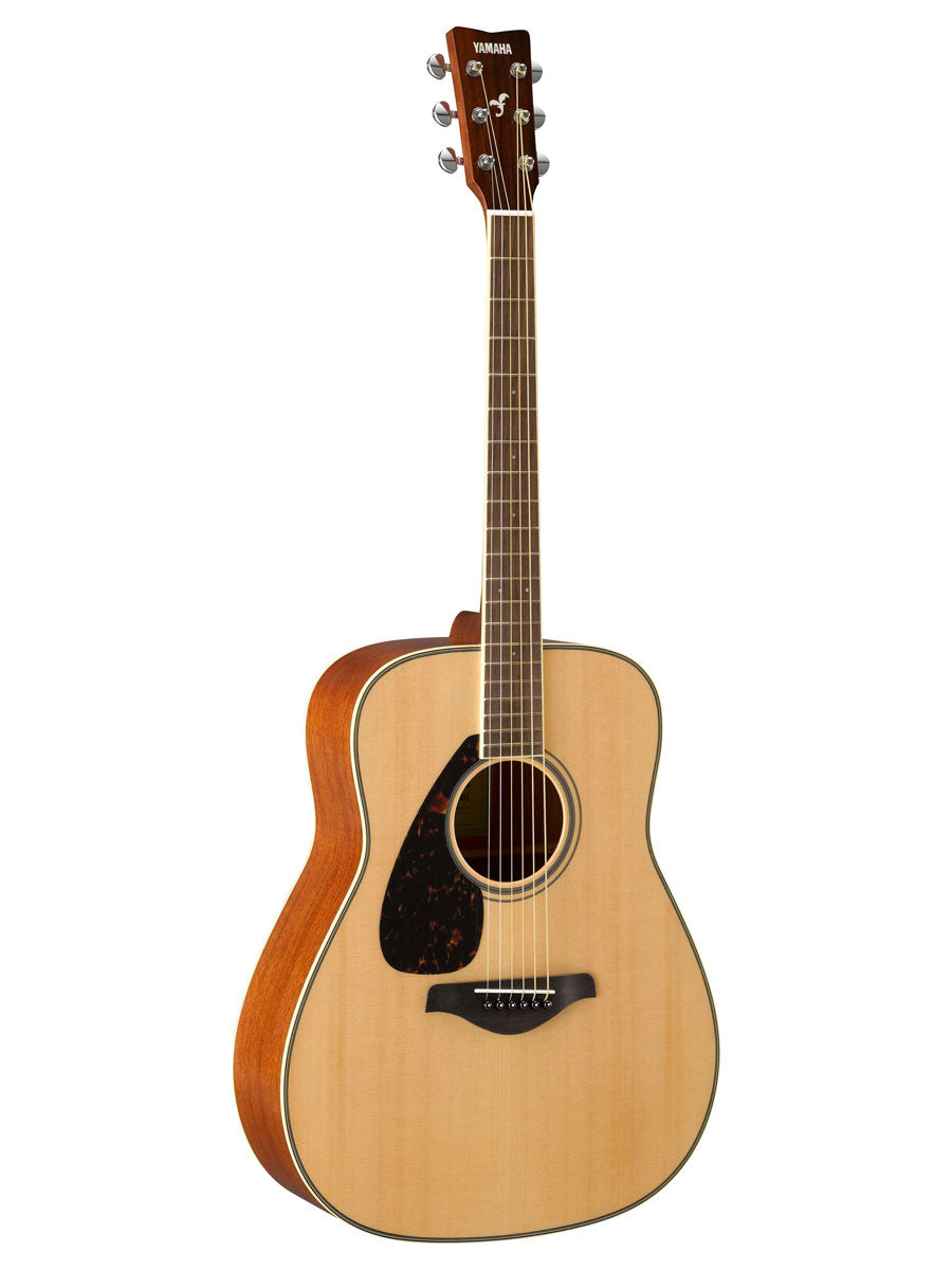 Yamaha FG820L Left-Handed Solid Top Folk Acoustic Guitar - Natural