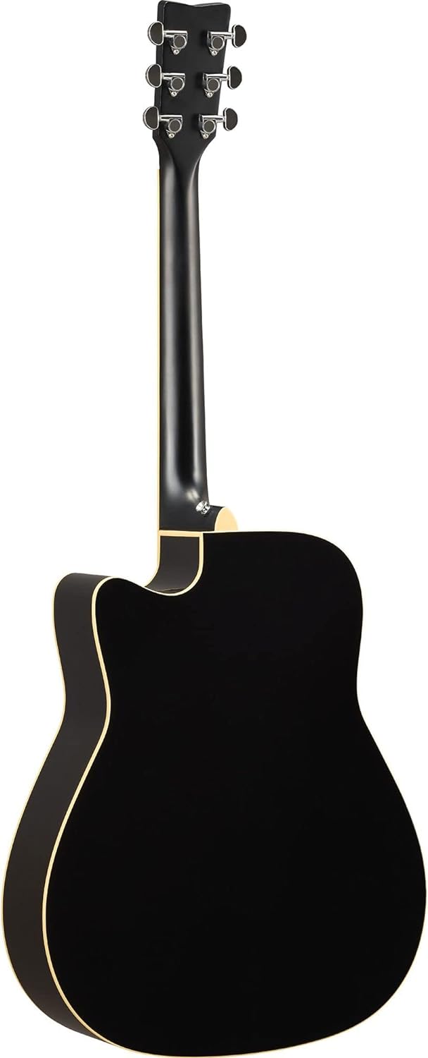 Yamaha FGC-TA TransAcoustic Dreadnought Cutaway Acoustic-Electric Guitar - Black