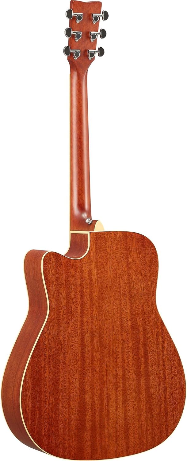 Yamaha FGC-TA TransAcoustic Dreadnought Cutaway Acoustic-Electric Guitar - Brown Sunburst