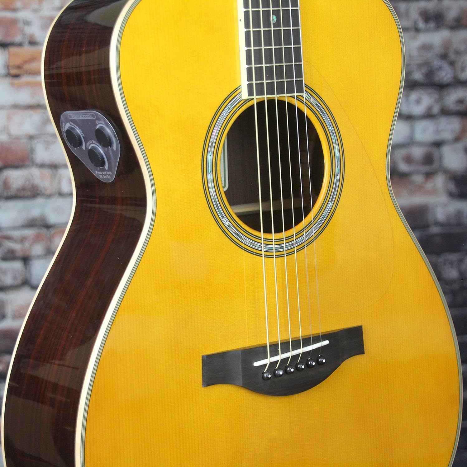 Yamaha LS-TA TransAcoustic Concert Acoustic Guitar - Vintage Tint