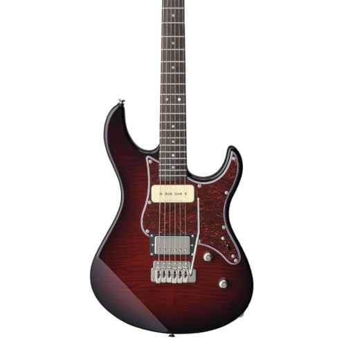 Yamaha PAC611VFM Pacifica Electric Guitar - Dark Red Burst
