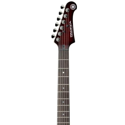 Yamaha PAC611VFM Pacifica Electric Guitar - Dark Red Burst