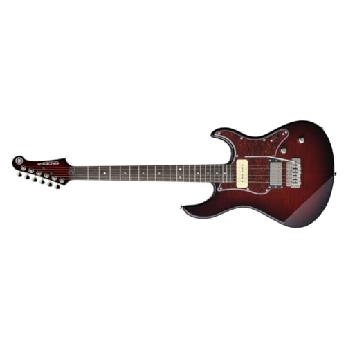 Yamaha PAC611VFM Pacifica Electric Guitar - Dark Red Burst